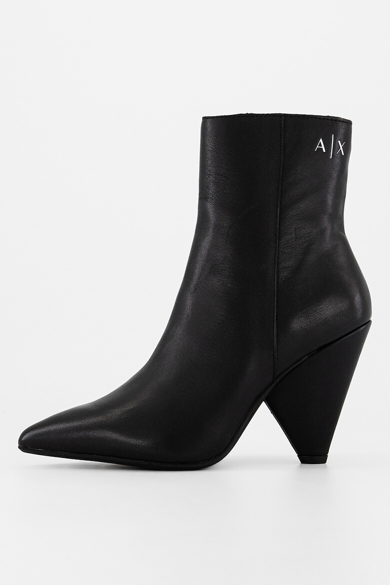 ARMANI EXCHANGE Botine de piele cu varf ascutit - Pled.ro