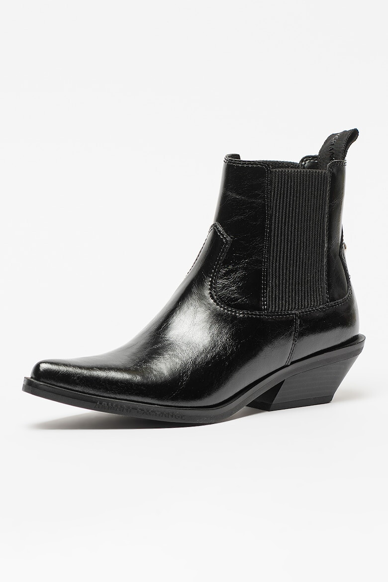 ARMANI EXCHANGE Botine western de piele lacuita - Pled.ro