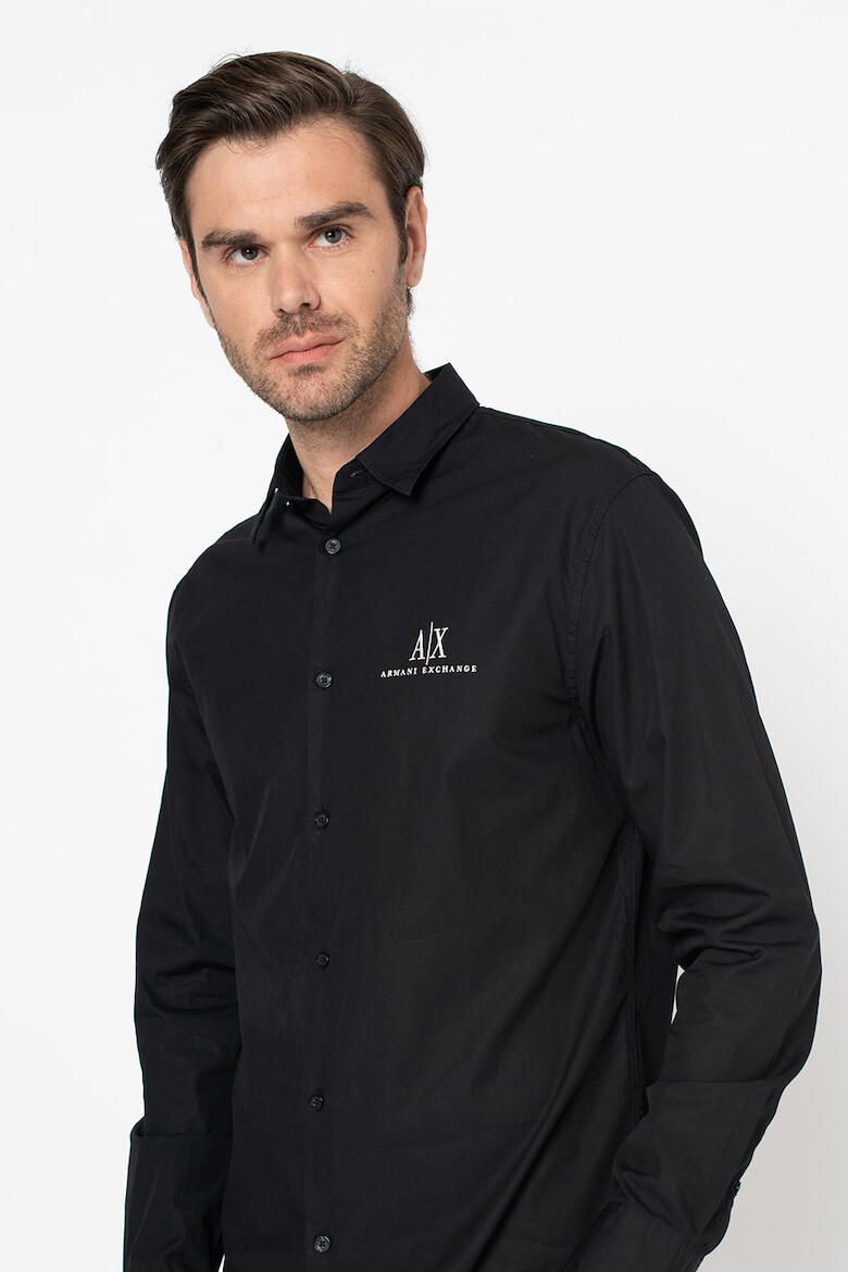 ARMANI EXCHANGE Camasa cu logo brodat - Pled.ro