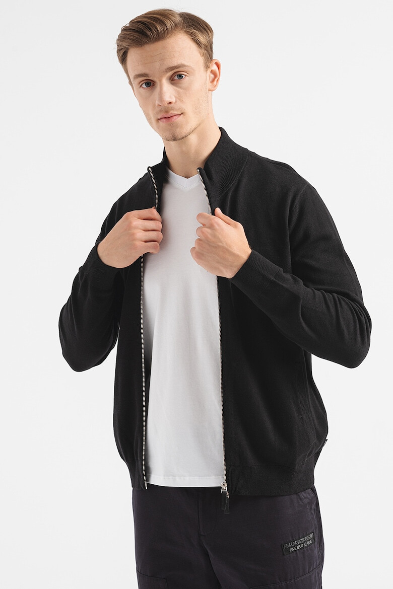 ARMANI EXCHANGE Cardigan cu fermoar si buzunare laterale - Pled.ro