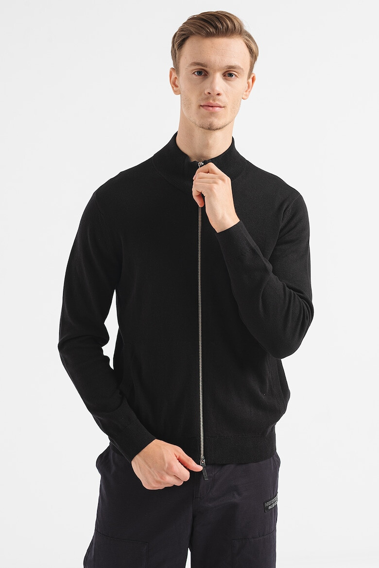 ARMANI EXCHANGE Cardigan cu fermoar si buzunare laterale - Pled.ro