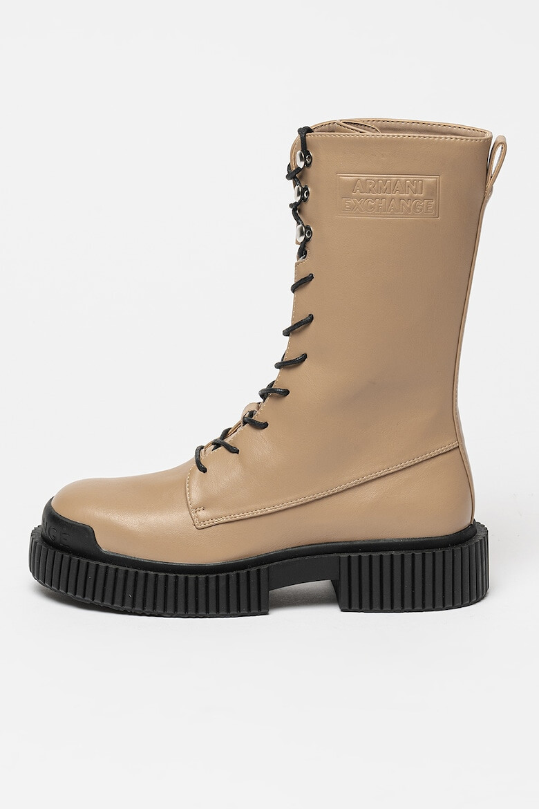 ARMANI EXCHANGE Cizme mid-calf de piele ecologica - Pled.ro