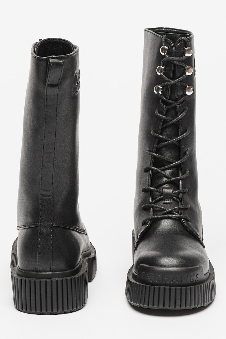 ARMANI EXCHANGE Cizme mid-calf de piele ecologica - Pled.ro