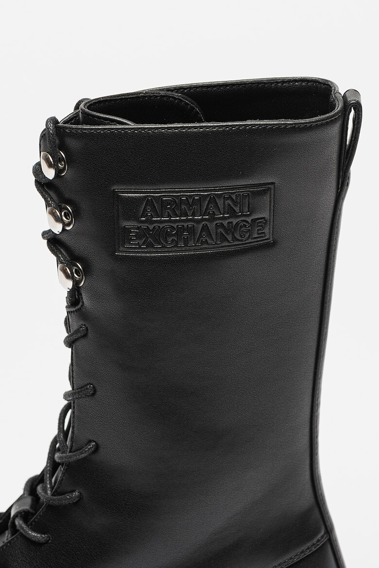 ARMANI EXCHANGE Cizme mid-calf de piele ecologica - Pled.ro