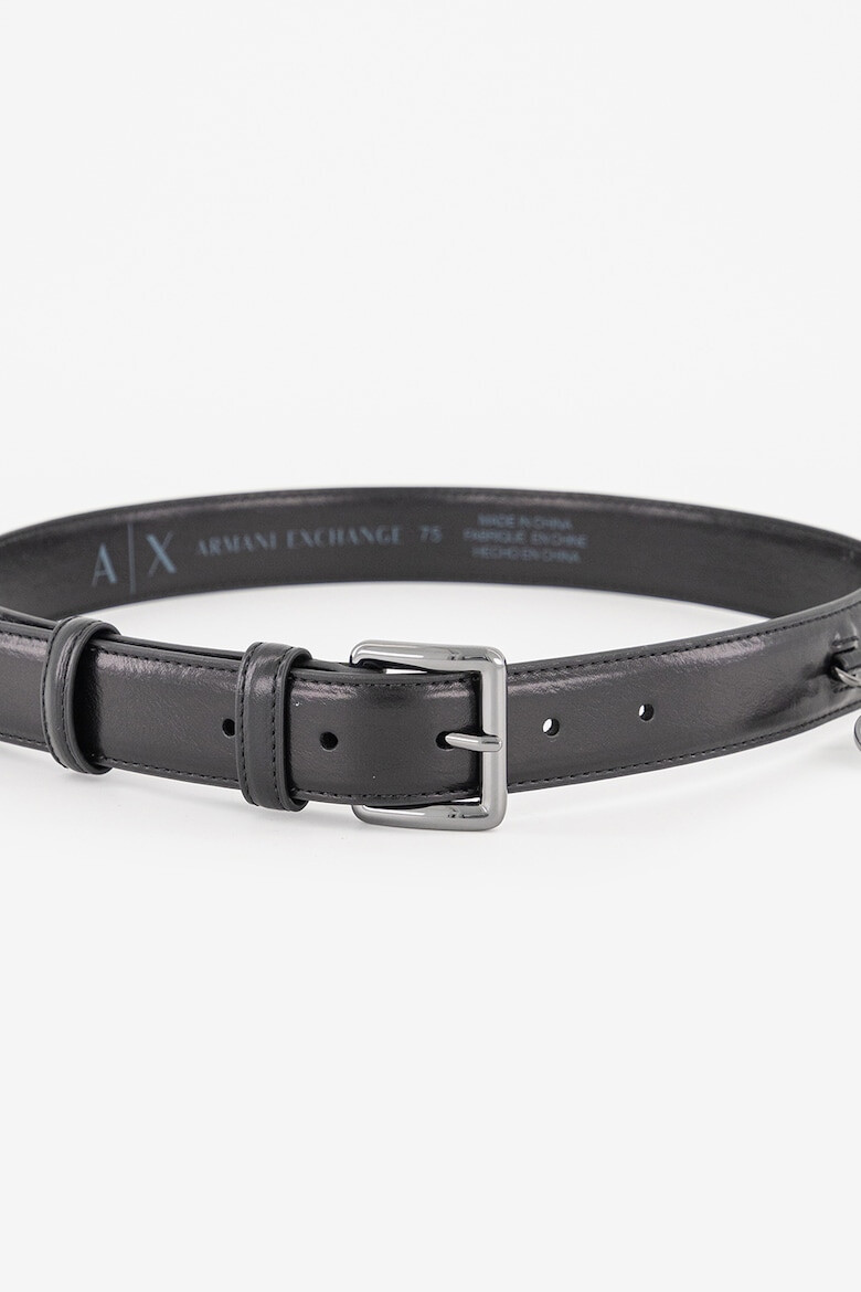 ARMANI EXCHANGE Curea din piele ecologica cu accesoriu logo - Pled.ro