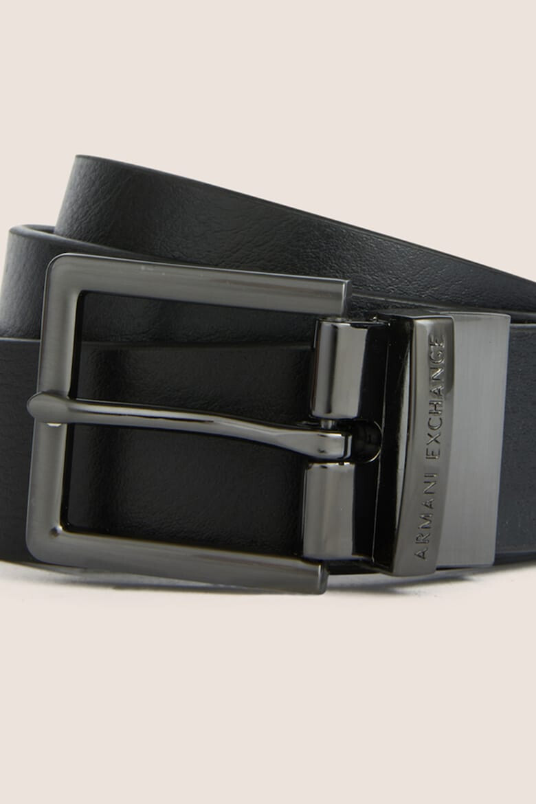 ARMANI EXCHANGE Curea reversibila de piele cu catarama metalica - Pled.ro