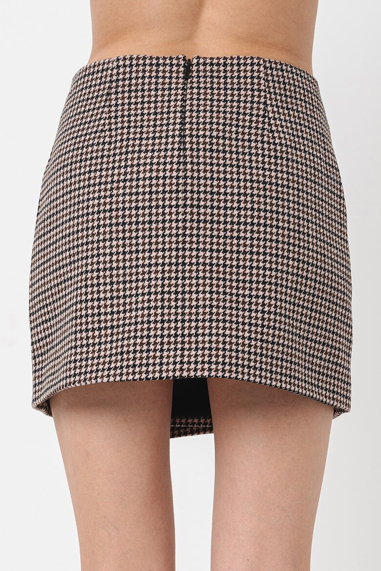 ARMANI EXCHANGE Fusta din amestec de lana cu model houndstooth - Pled.ro