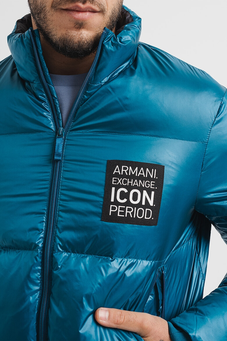 ARMANI EXCHANGE Geaca cu umplutura de puf si aplicatie logo - Pled.ro