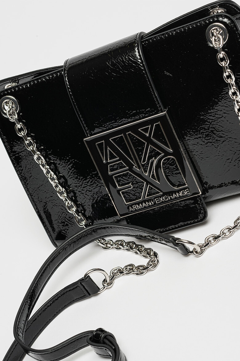 ARMANI EXCHANGE Geanta crossbody cu aspect peliculizat - Pled.ro