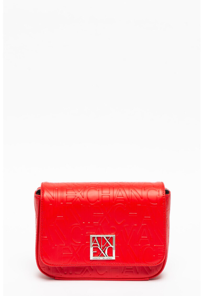 ARMANI EXCHANGE Geanta crossbody de piele ecologica cu aplicatie logo metalica - Pled.ro