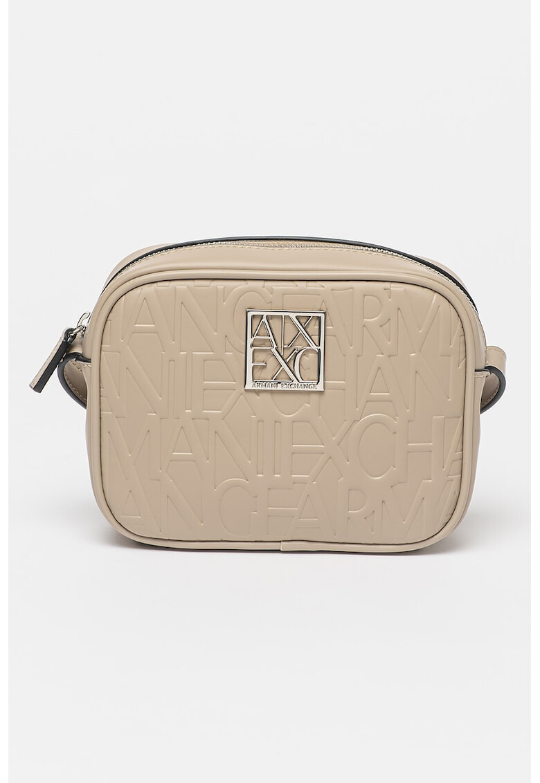 ARMANI EXCHANGE Geanta crossbody de piele ecologica cu detalii logo in relief - Pled.ro