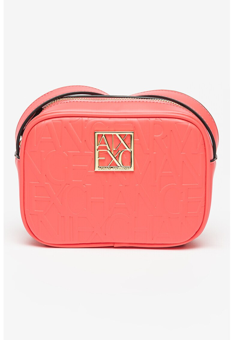 ARMANI EXCHANGE Geanta crossbody de piele ecologica cu detalii logo in relief - Pled.ro