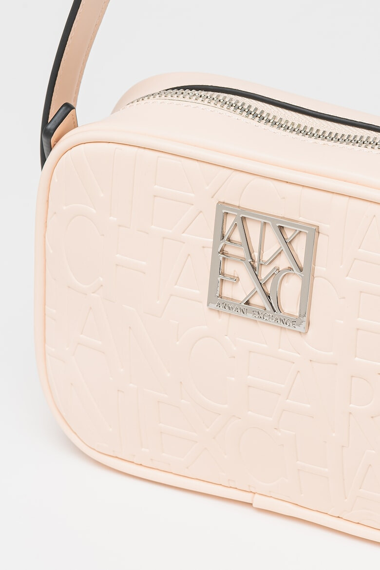 ARMANI EXCHANGE Geanta crossbody de piele ecologica cu detalii logo in relief - Pled.ro