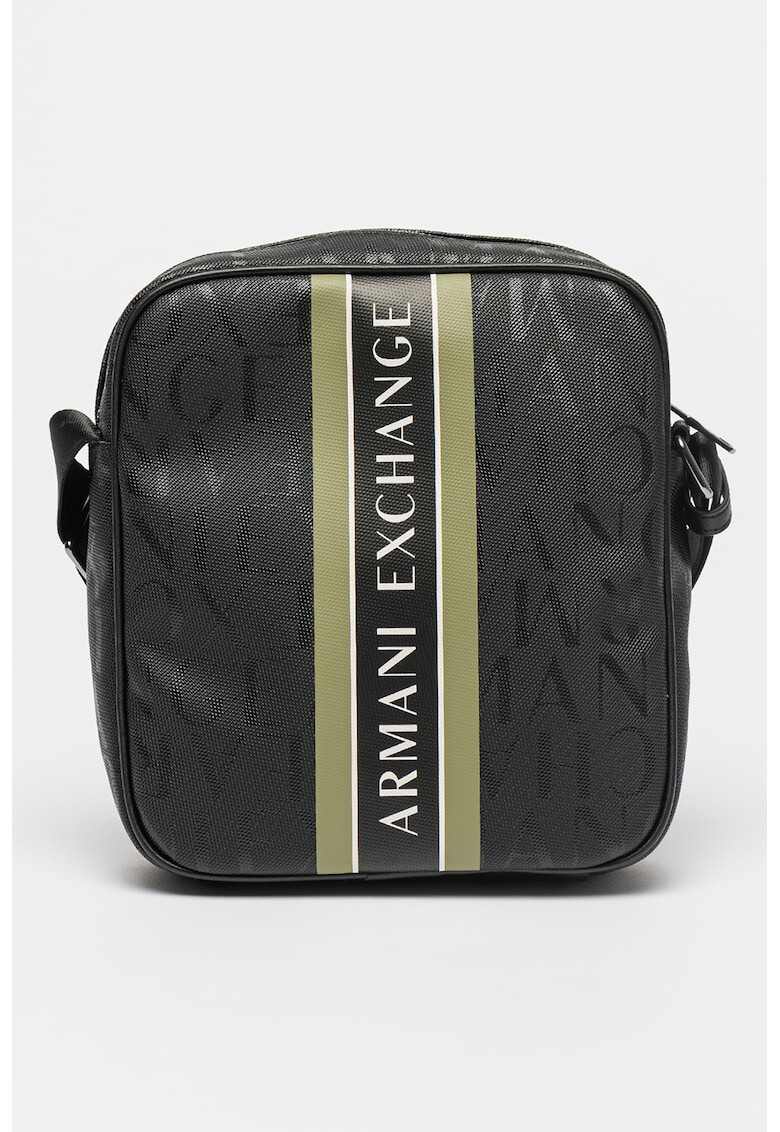 ARMANI EXCHANGE Geanta crossbody de piele ecologica cu model monograma - Pled.ro