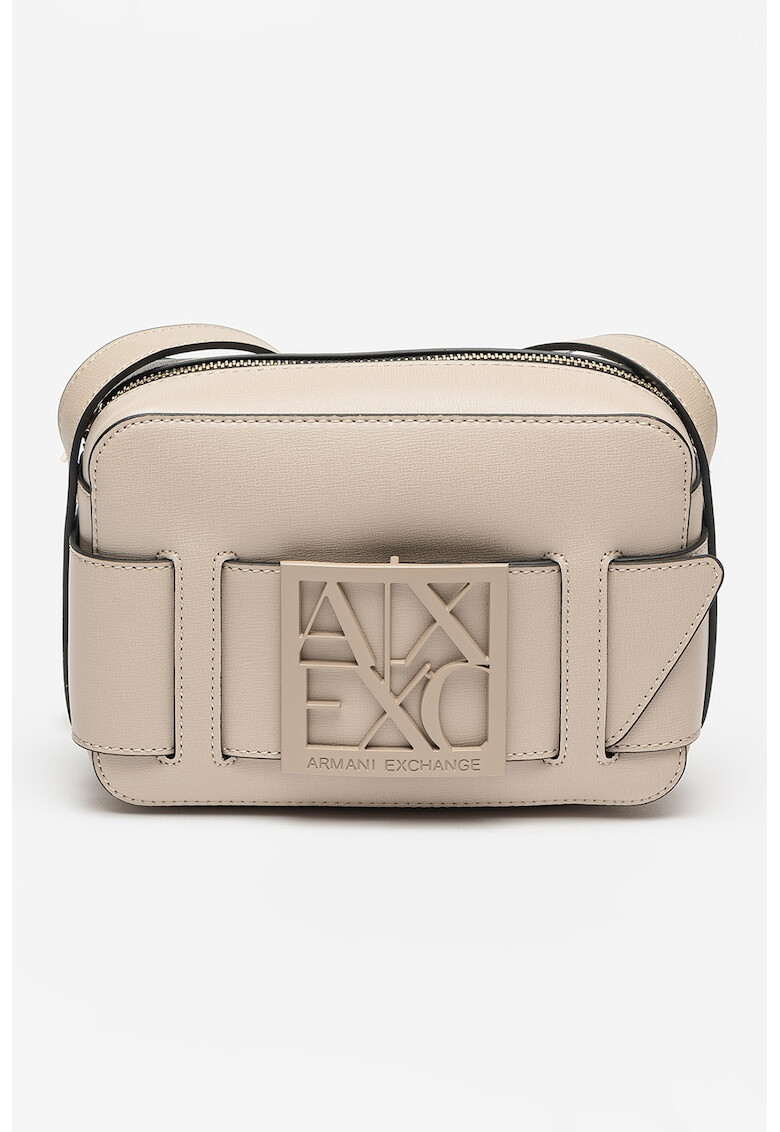 ARMANI EXCHANGE Geanta crossbody de piele ecologica cu placuta logo - Pled.ro