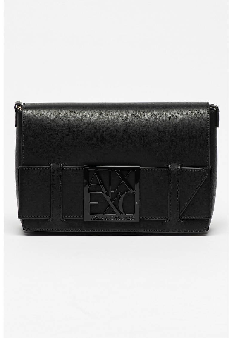 ARMANI EXCHANGE Geanta crossbody din piele ecologica cu placuta logo metalica - Pled.ro