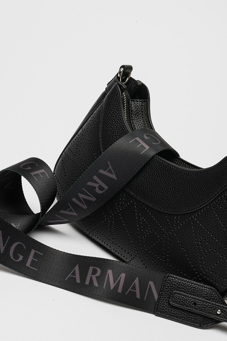 ARMANI EXCHANGE Geanta cu bareta de umar si aspect cu perforatii - Pled.ro