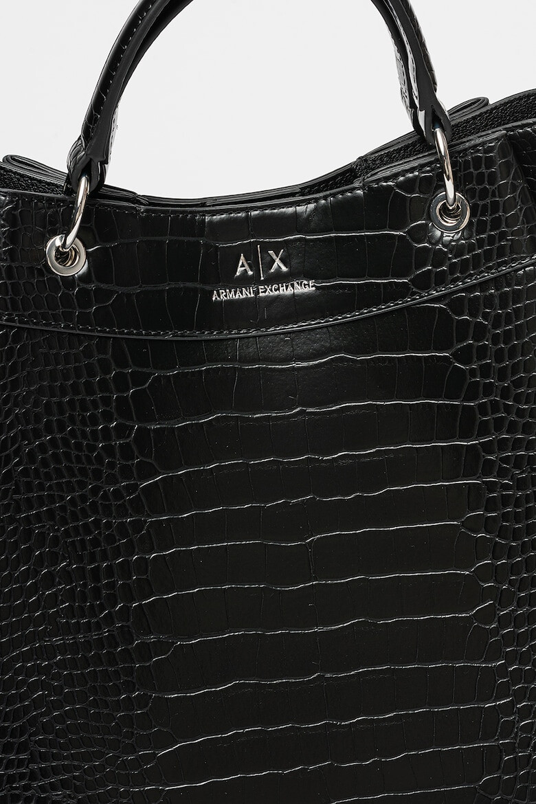 ARMANI EXCHANGE Geanta de piele ecologica cu bareta de umar - Pled.ro