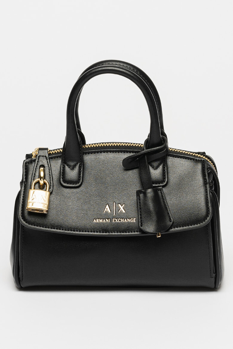 ARMANI EXCHANGE Geanta duffle din piele ecologica cu bareta detasabila pentru umar - Pled.ro