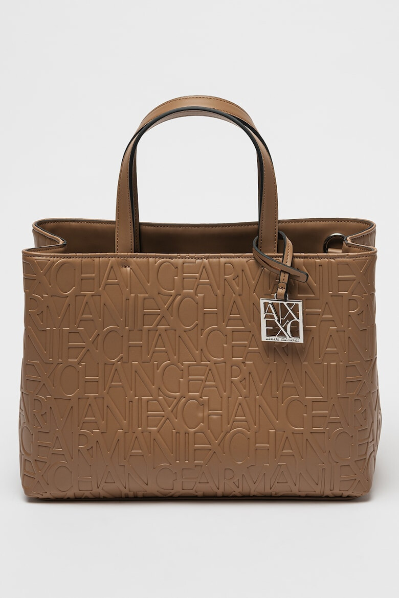 ARMANI EXCHANGE Geanta shopper cu model logo in relief Medium - Pled.ro