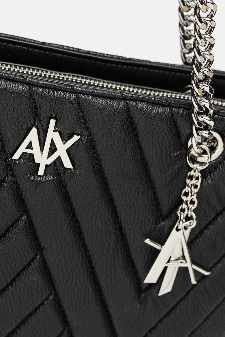 ARMANI EXCHANGE Geanta shopper din piele ecologica cu aspect matlasat - Pled.ro