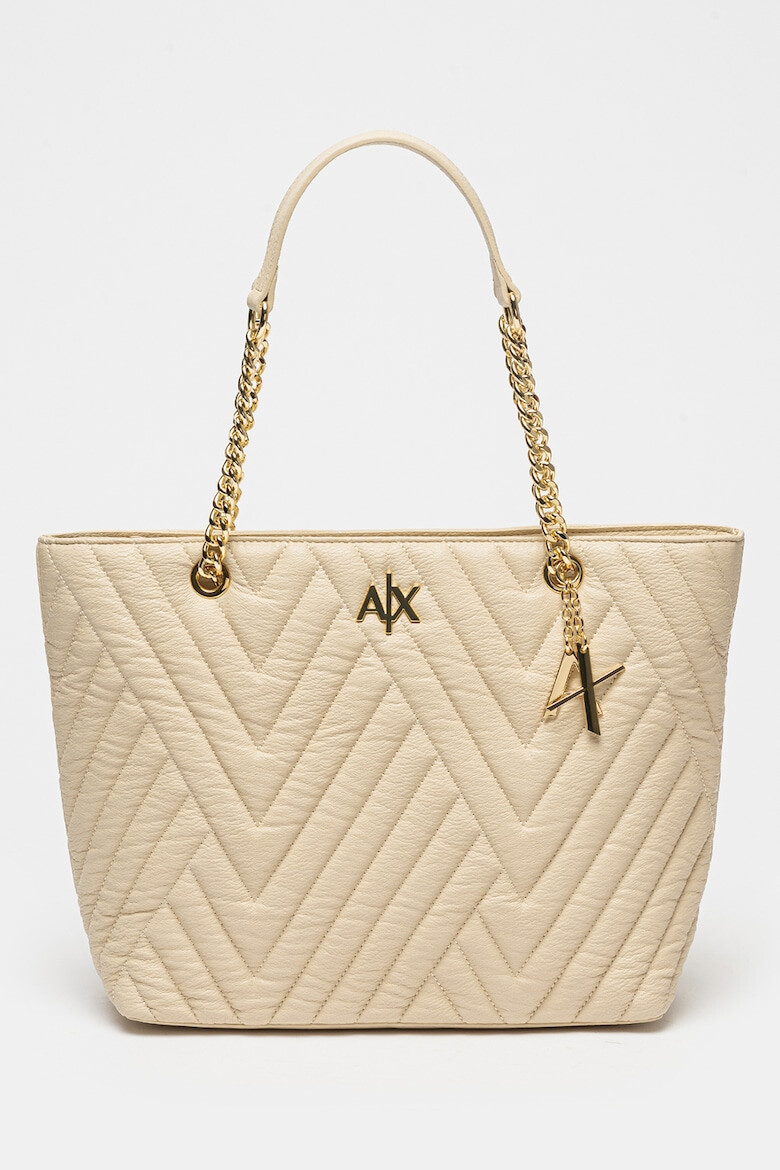 ARMANI EXCHANGE Geanta shopper din piele ecologica cu aspect matlasat - Pled.ro