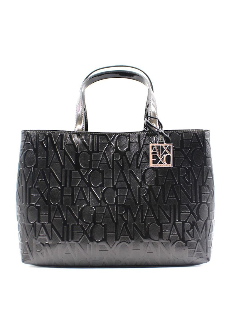 ARMANI EXCHANGE Geanta shopper din piele ecologica cu logo in relief - Pled.ro