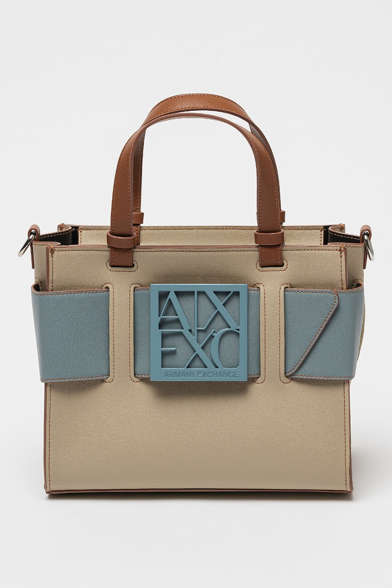 ARMANI EXCHANGE Geanta tote cu aplicatie logo Medium - Pled.ro