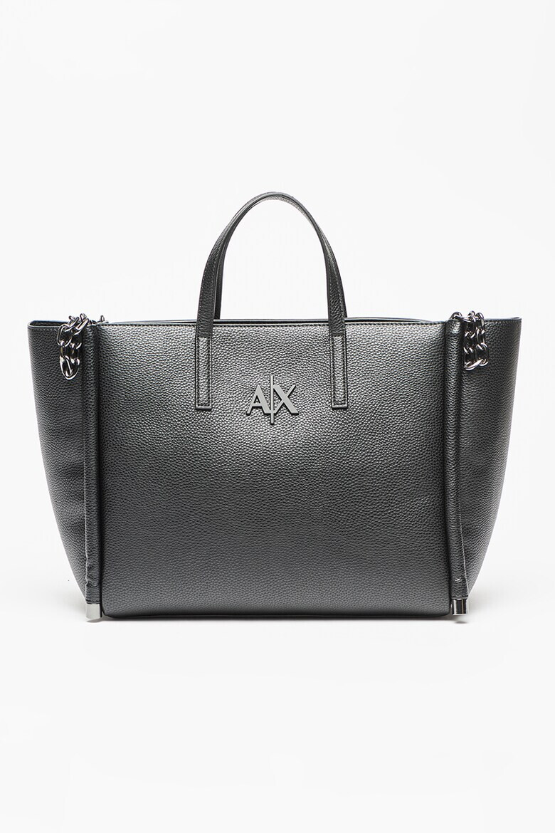 ARMANI EXCHANGE Geanta tote din piele ecologica cu detaliu logo - Pled.ro