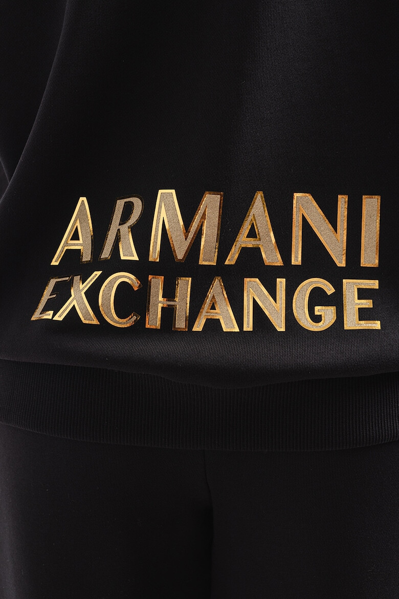 ARMANI EXCHANGE Hanorac cu fermoar si imprimeu logo - Pled.ro