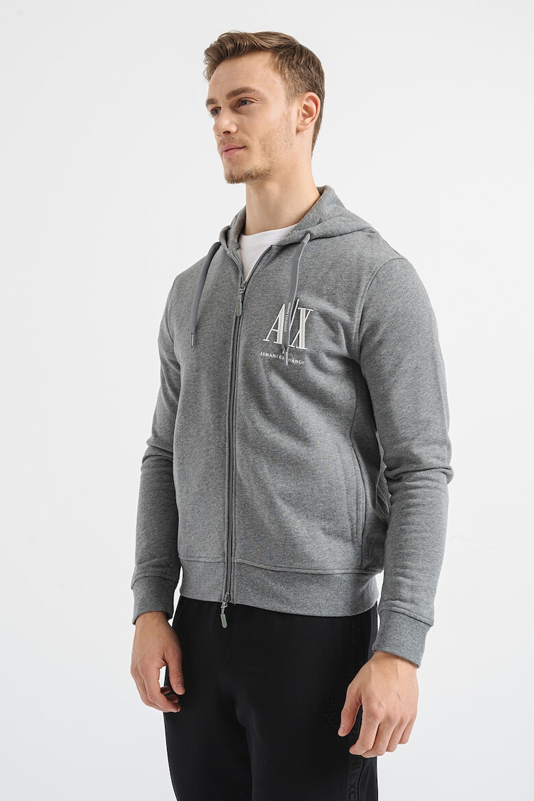 ARMANI EXCHANGE Hanorac din amestec de bumbac cu logo brodat - Pled.ro