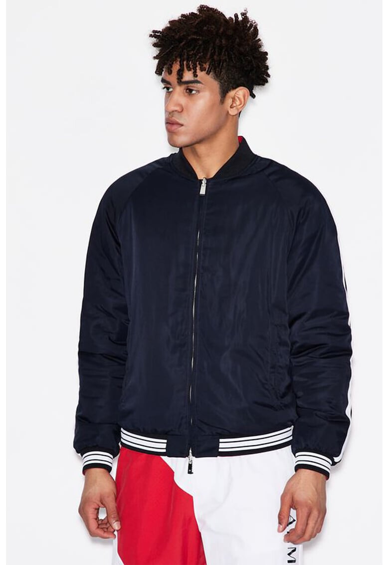 ARMANI EXCHANGE Jacheta bomber cu logo pe partea din spate - Pled.ro