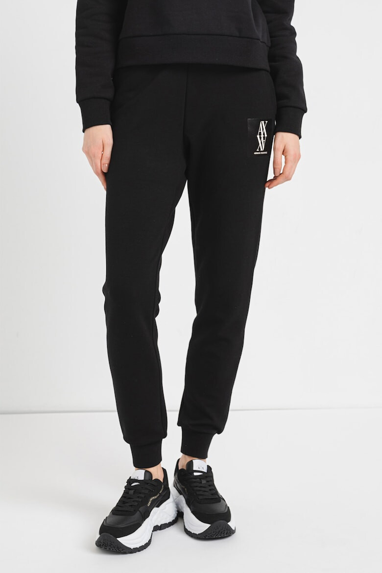 ARMANI EXCHANGE Pantaloni de trening conici cu imprimeu monograma - Pled.ro