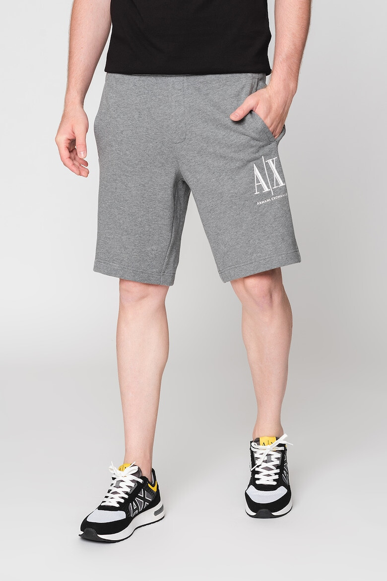 ARMANI EXCHANGE Pantaloni scurti de bumbac cu imprimeu logo - Pled.ro