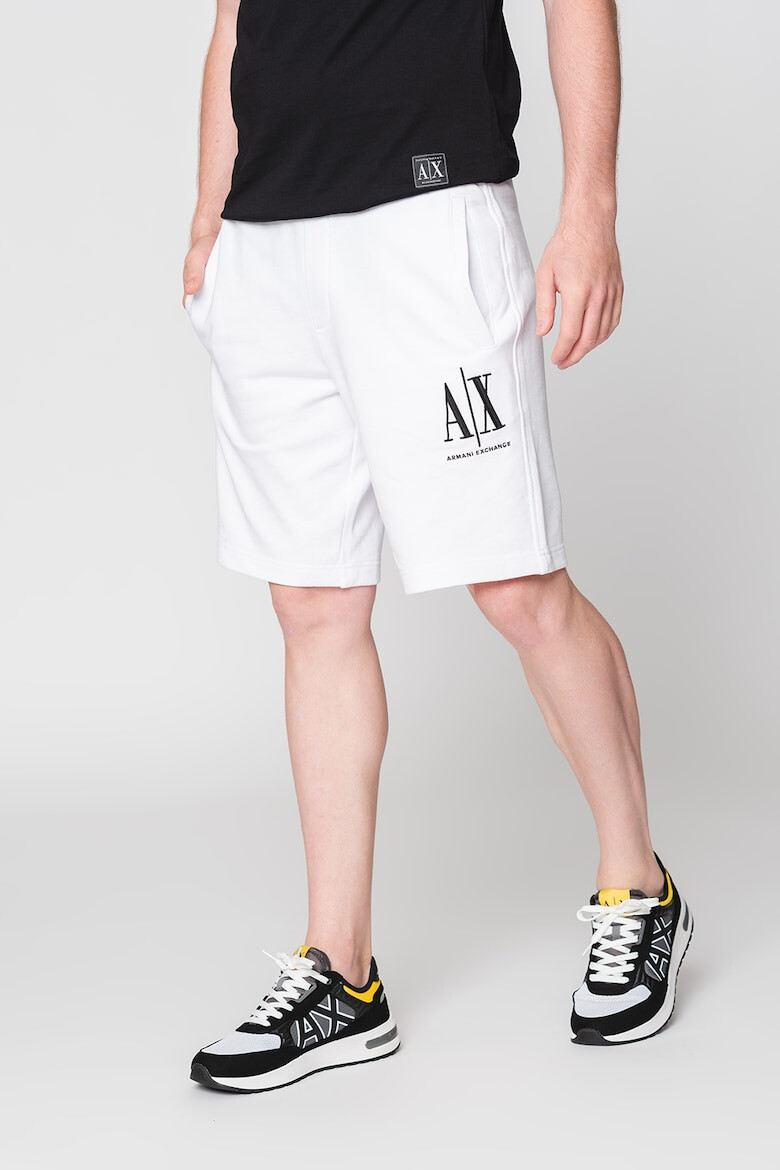 ARMANI EXCHANGE Pantaloni scurti de bumbac cu imprimeu logo - Pled.ro