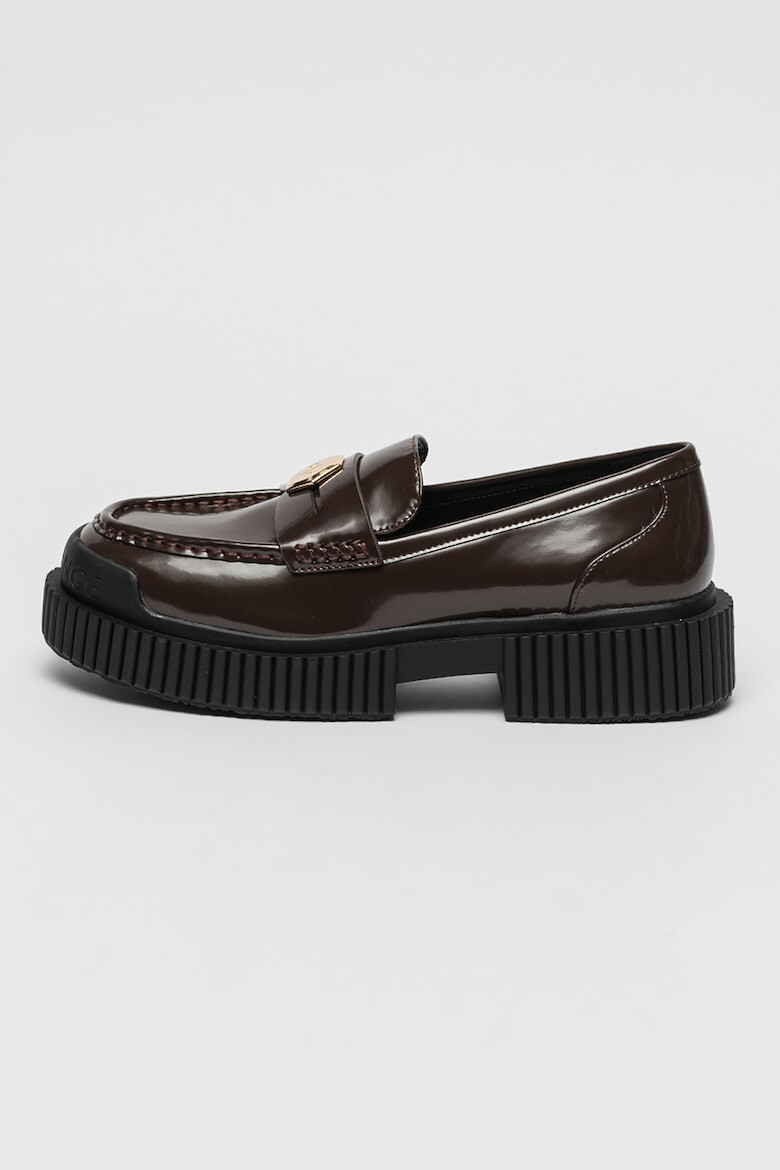 ARMANI EXCHANGE Pantofi loafer de piele lacuita - Pled.ro