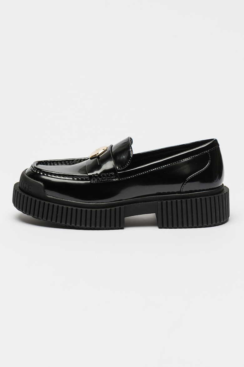 ARMANI EXCHANGE Pantofi loafer de piele lacuita - Pled.ro