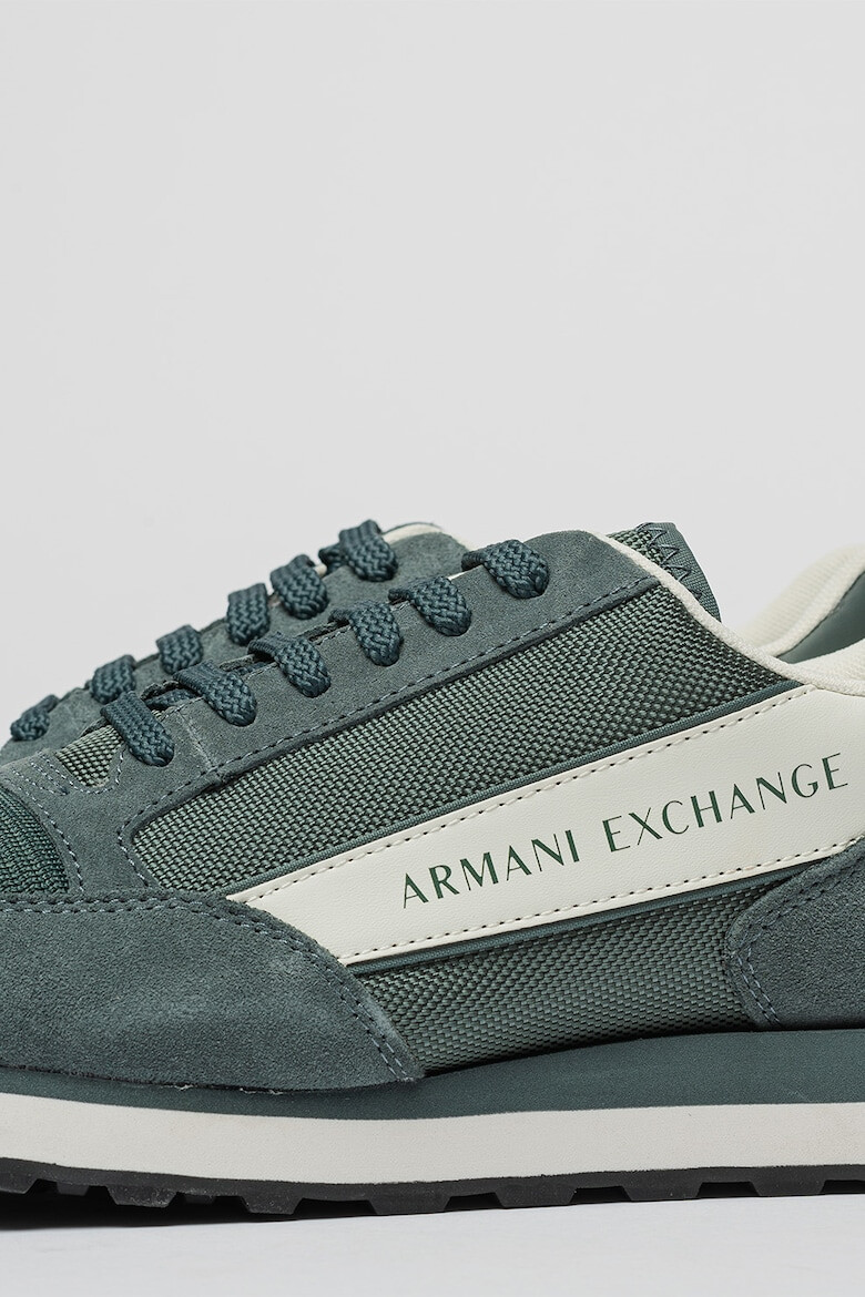 ARMANI EXCHANGE Pantofi sport cu garnituri din piele intoarsa - Pled.ro