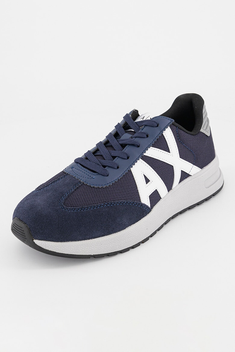 ARMANI EXCHANGE Pantofi sport cu garnituri de piele intoarsa - Pled.ro