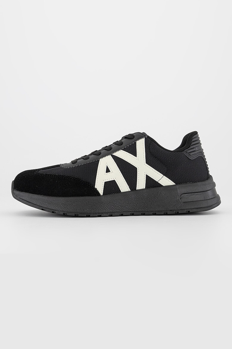 ARMANI EXCHANGE Pantofi sport cu garnituri de piele intoarsa - Pled.ro