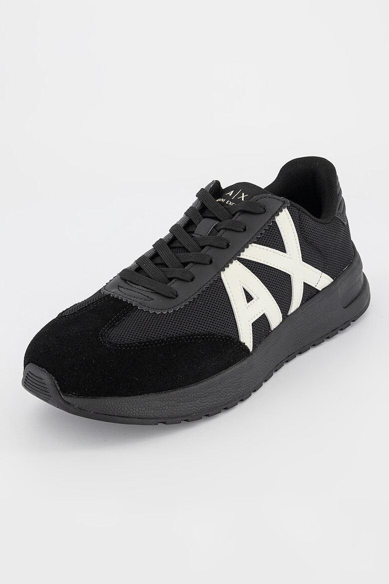 ARMANI EXCHANGE Pantofi sport cu garnituri de piele intoarsa - Pled.ro