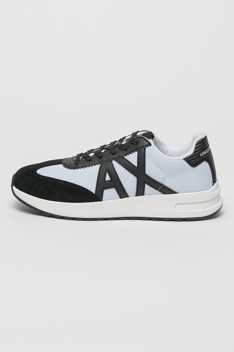 ARMANI EXCHANGE Pantofi sport cu garnituri de piele intoarsa - Pled.ro