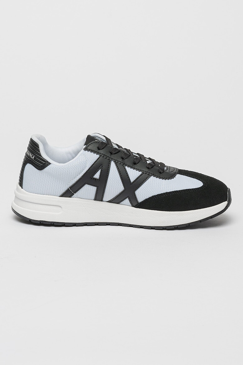 ARMANI EXCHANGE Pantofi sport cu garnituri de piele intoarsa - Pled.ro