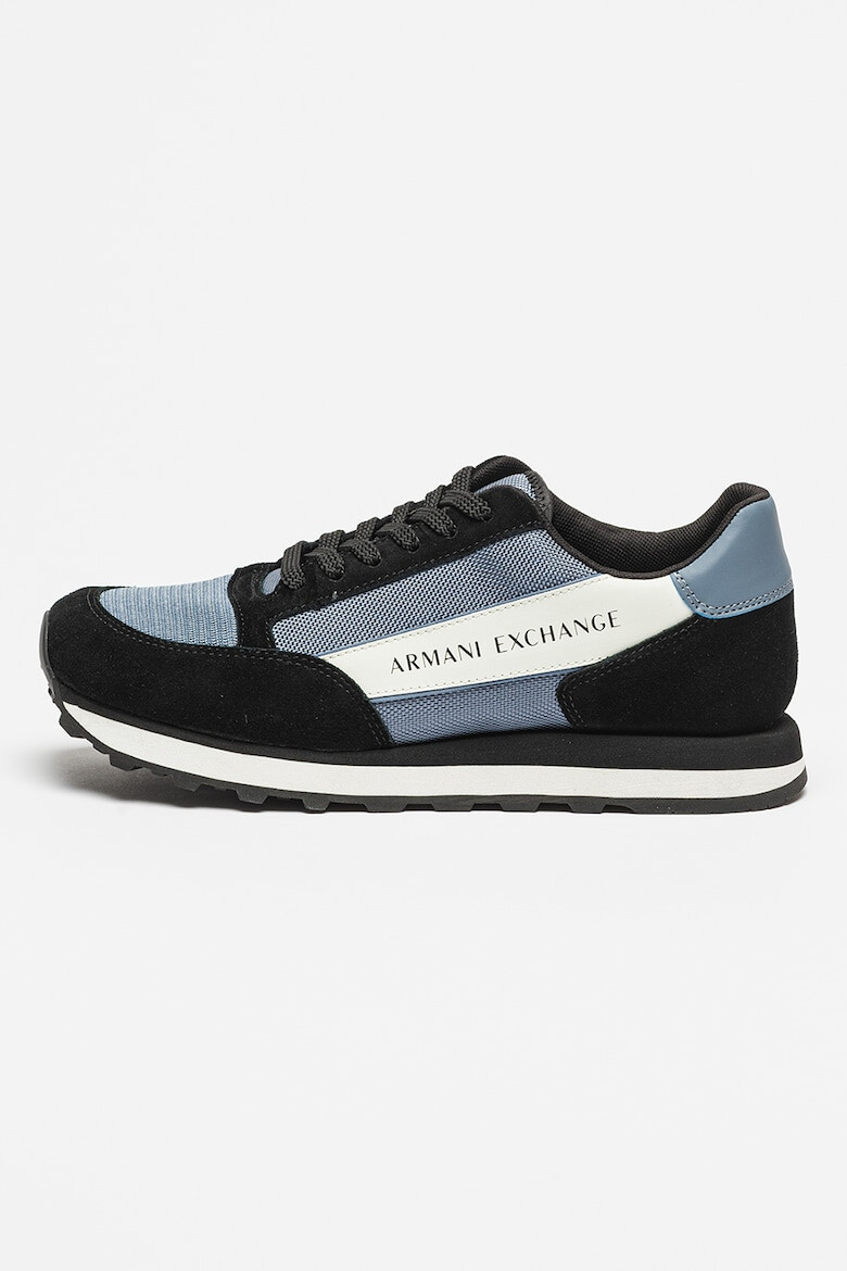 ARMANI EXCHANGE Pantofi sport cu garnituri din piele intoarsa - Pled.ro