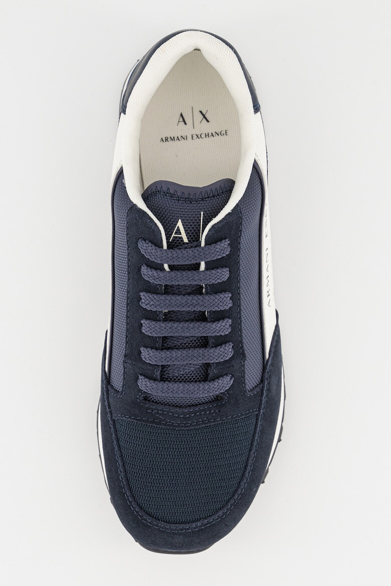 ARMANI EXCHANGE Pantofi sport cu garnituri din piele intoarsa - Pled.ro