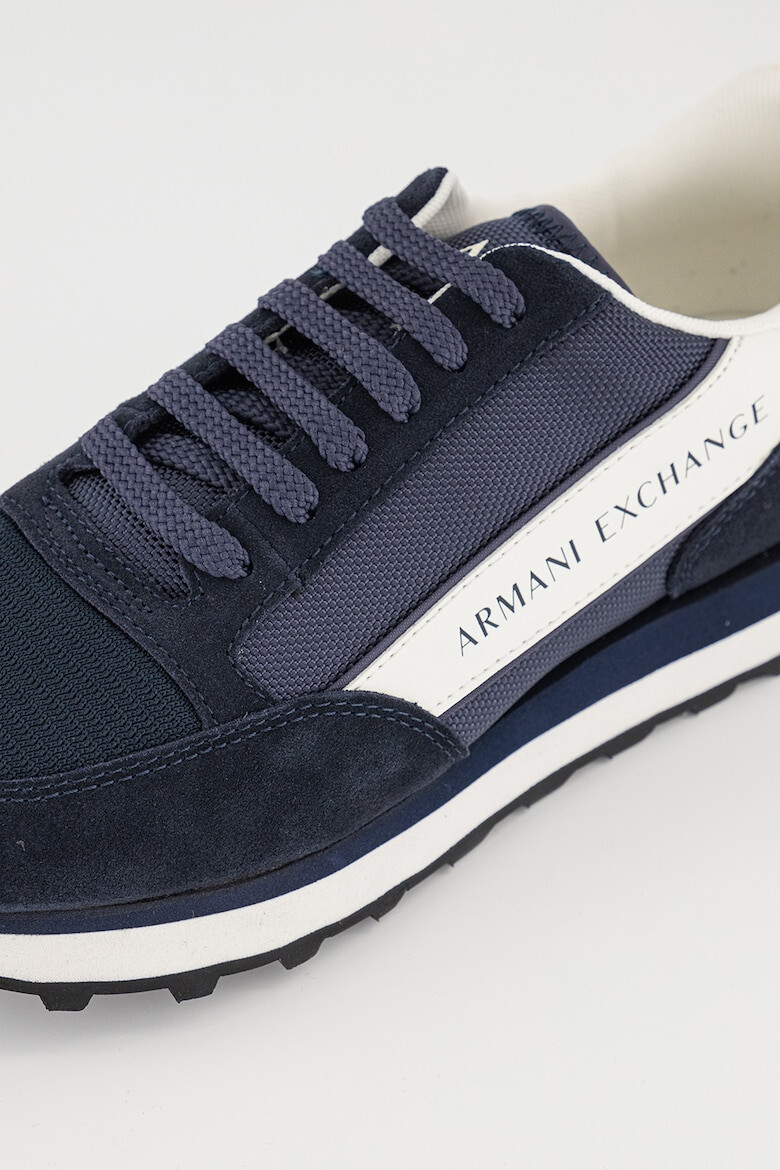 ARMANI EXCHANGE Pantofi sport cu garnituri din piele intoarsa - Pled.ro