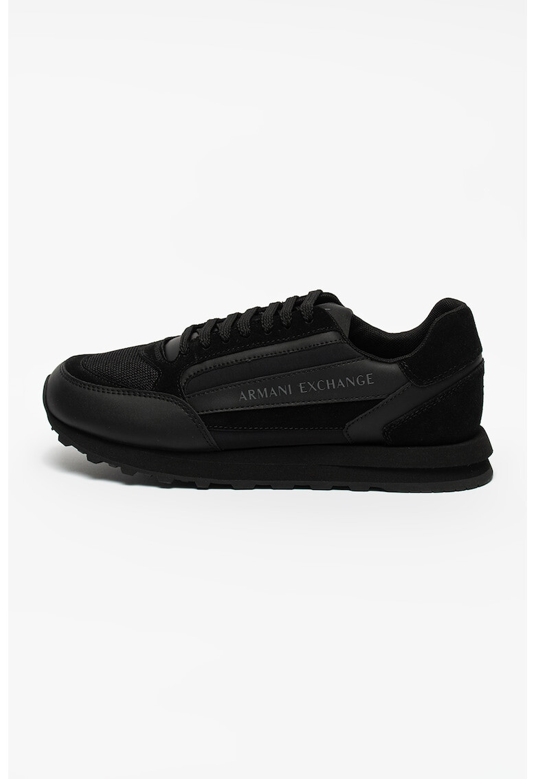 ARMANI EXCHANGE Pantofi sport cu insertii din piele - Pled.ro