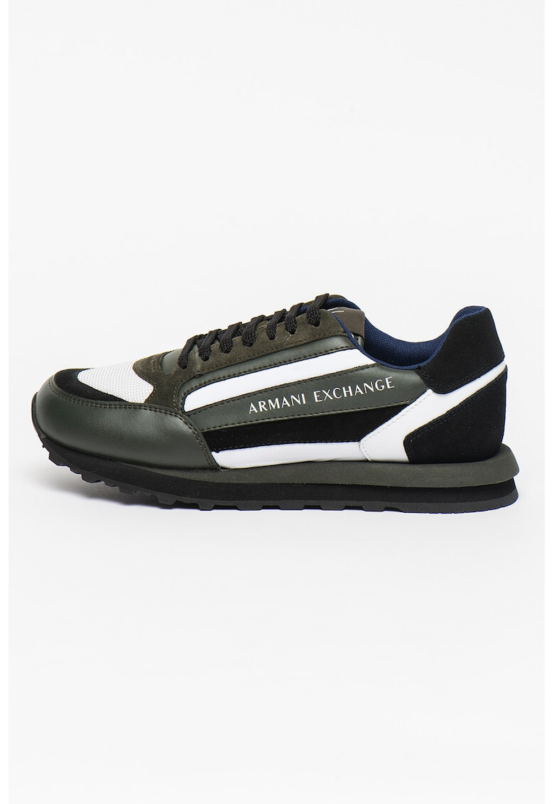 ARMANI EXCHANGE Pantofi sport cu insertii din piele - Pled.ro