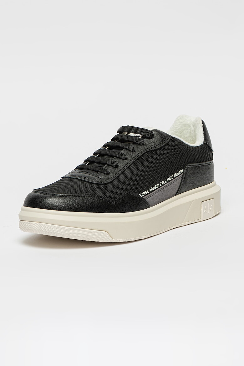 ARMANI EXCHANGE Pantofi sport cu insertii din piele ecologica - Pled.ro