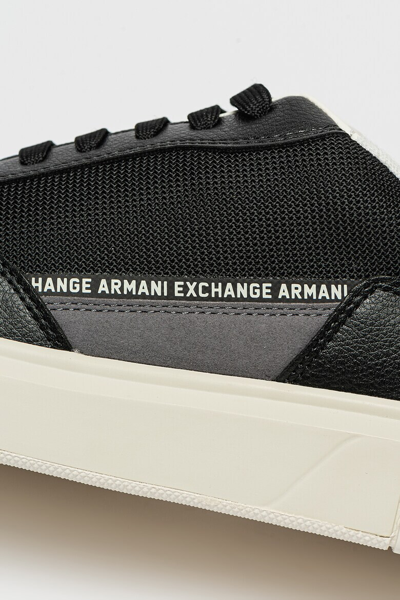 ARMANI EXCHANGE Pantofi sport cu insertii din piele ecologica - Pled.ro